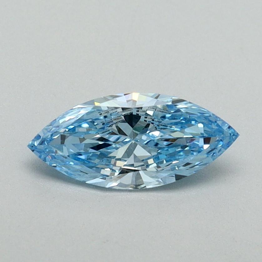0.50 Ct. Fancy Vivid Blue Marquise Lab Grown Diamond