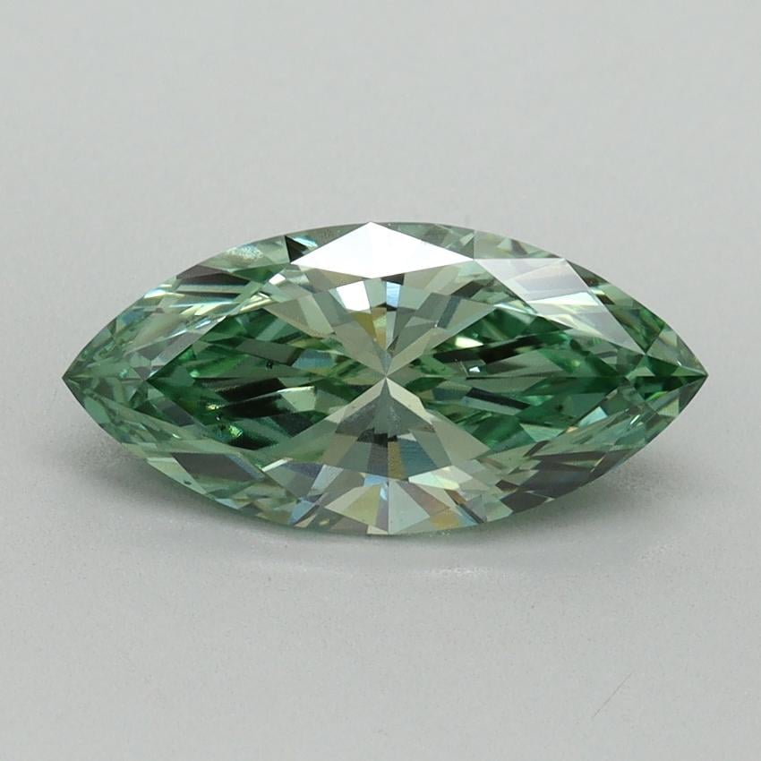 1.51 Ct. Fancy Vivid Green Marquise Lab Grown Diamond