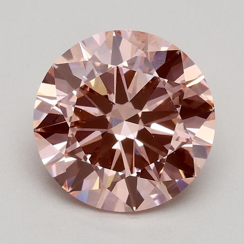 1.70 Ct. Fancy Intense Pink Round Lab Grown Diamond