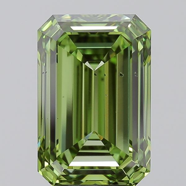 4.92 Ct. Fancy Vivid  Green Emerald Lab Grown Diamond