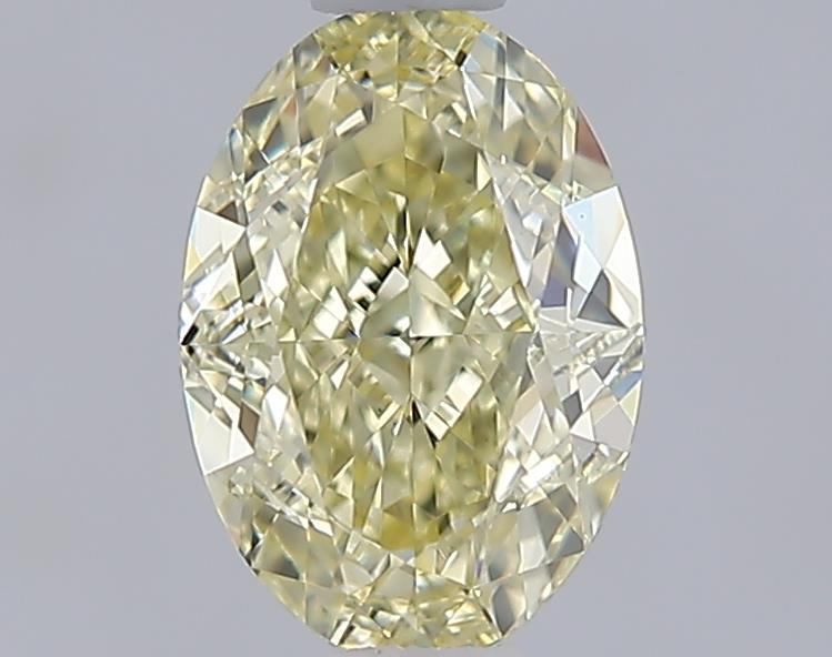 1.07 Ct. Fancy Light Yellow Oval Lab Grown Diamond