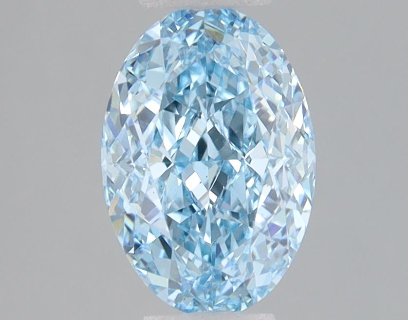 1.57 Ct. Fancy Vivid Blue Oval Lab Grown Diamond