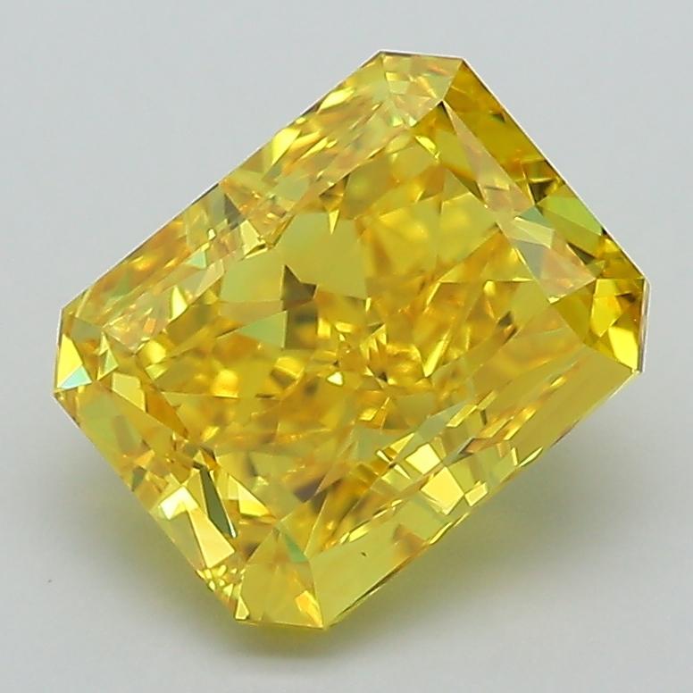 2.64 Ct. Fancy Vivid Yellow Radiant Lab Grown Diamond