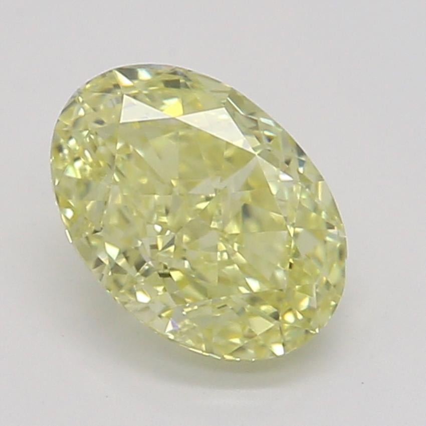 0.53 Ct. Fancy Intense Yellow Oval Diamond