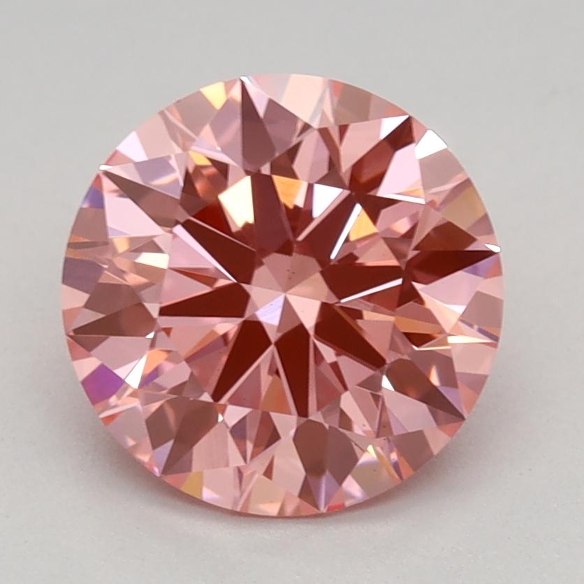 1.54 Ct. Fancy Vivid Pink Round Lab Grown Diamond