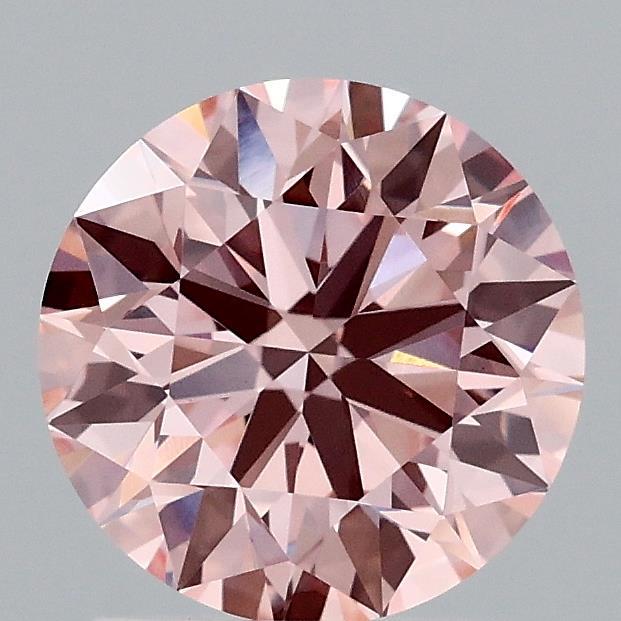 1.59 Ct. Fancy Vivid Pink Round Lab Grown Diamond