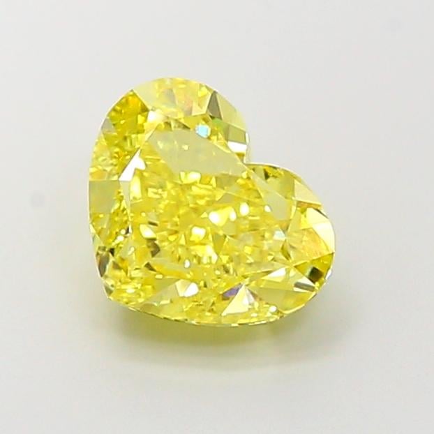 3.31 Ct. Fancy Intense  Yellow Heart Lab Grown Diamond