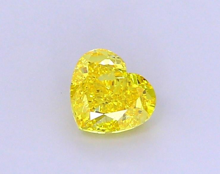 1.52 Ct. Fancy Vivid  Yellow Heart Lab Grown Diamond