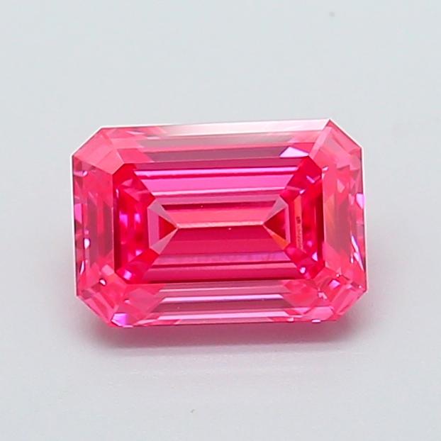 1.26 Ct. Fancy Vivid  Pink Emerald Lab Grown Diamond