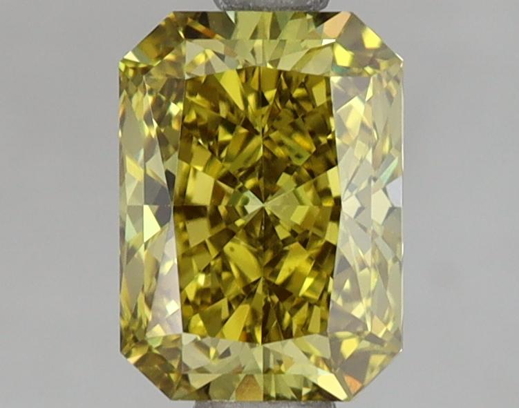 1.51 Ct. Fancy Vivid Greenish Yellow Radiant Lab Grown Diamond