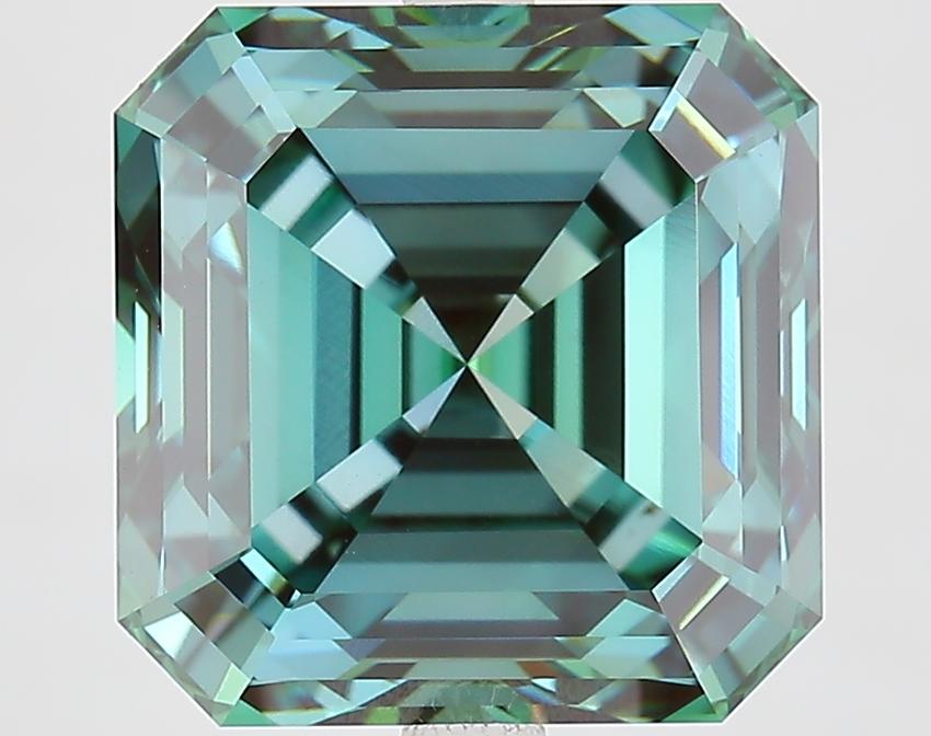 7.95 Ct. Fancy Vivid Pink Asscher Lab Grown Diamond