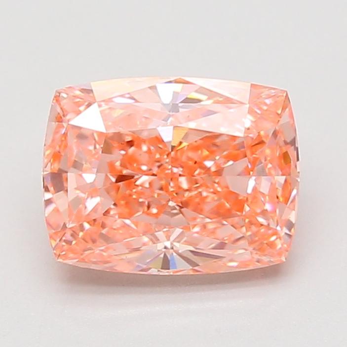 2.54 Ct. Fancy Vivid Pink Cushion Lab Grown Diamond