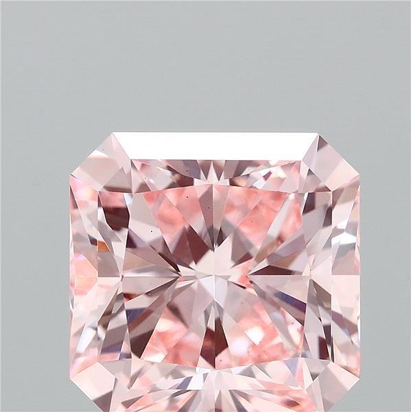 2.89 Ct. Fancy Vivid Pink Radiant Lab Grown Diamond