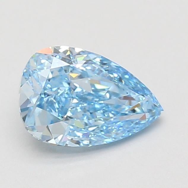1.31 Ct. Fancy Vivid Blue Pear Lab Grown Diamond
