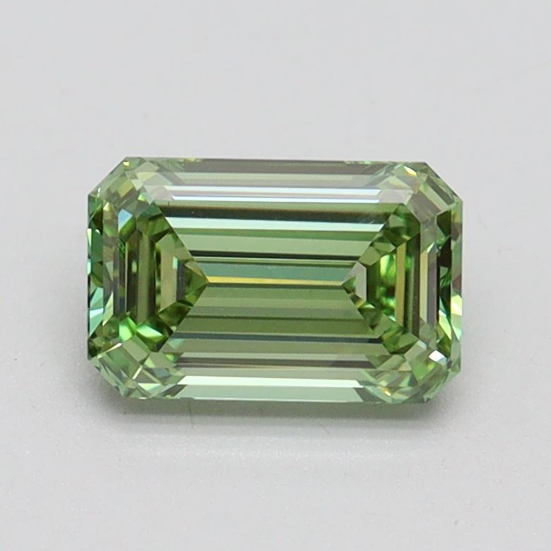 1.00 Ct. Fancy Vivid Green Emerald Lab Grown Diamond