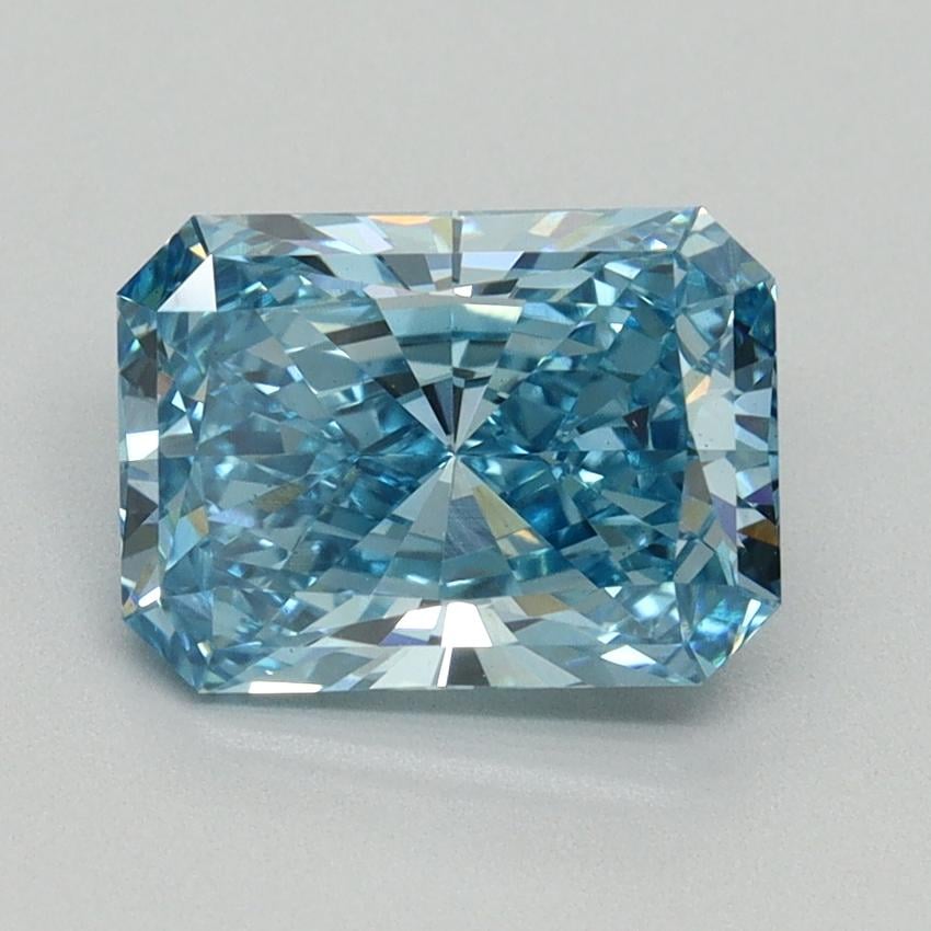 2.02 Ct. Fancy Vivid Blue Radiant Lab Grown Diamond