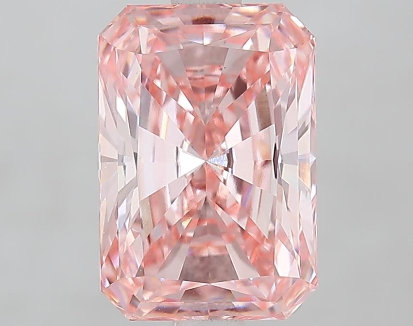2.42 Ct. Fancy Vivid Pink Radiant Lab Grown Diamond