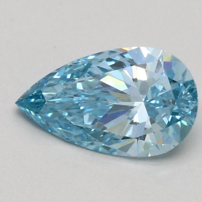 0.60 Ct. Fancy Vivid Blue Pear Lab Grown Diamond