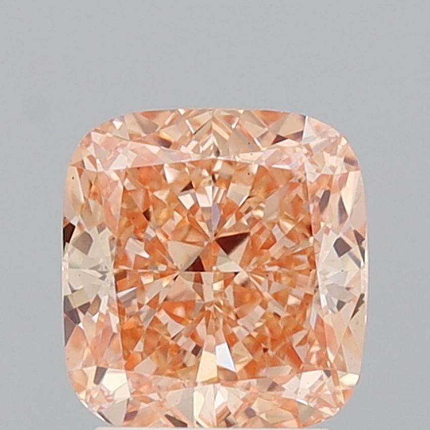 2.65 Ct. Fancy Orange Cushion Lab Grown Diamond