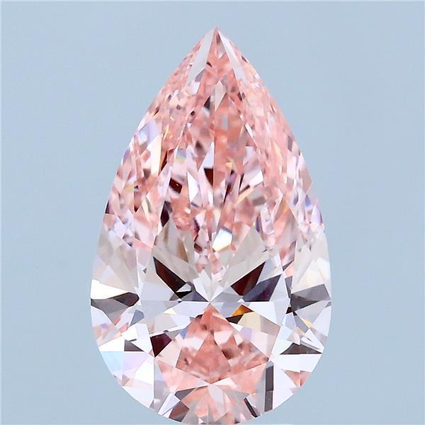 3.00 Ct. Fancy Pink Pear Lab Grown Diamond