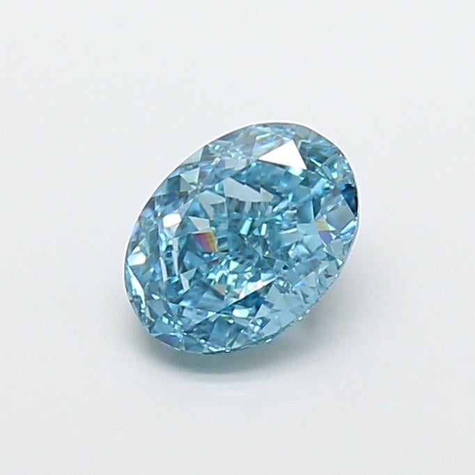 1.45 Ct. Fancy Vivid Blue Oval Lab Grown Diamond
