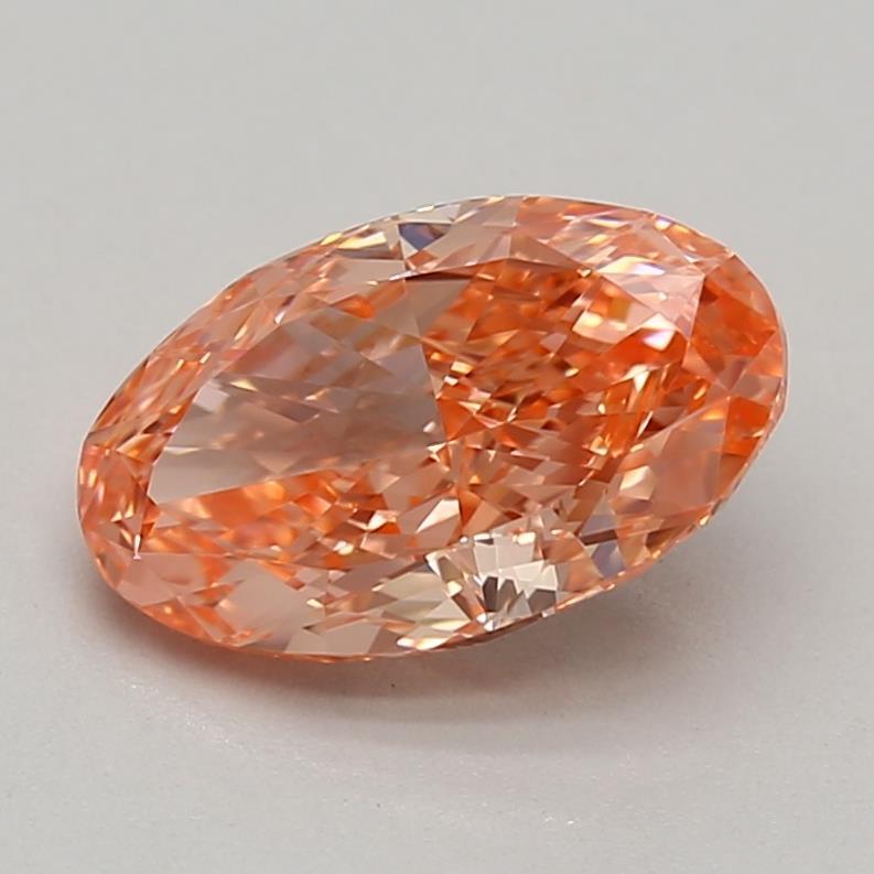 1.52 Ct. Fancy Vivid Pink Oval Lab Grown Diamond