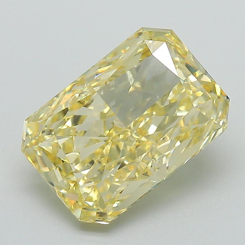 3.45 Ct. Fancy Vivid Yellow Radiant Lab Grown Diamond