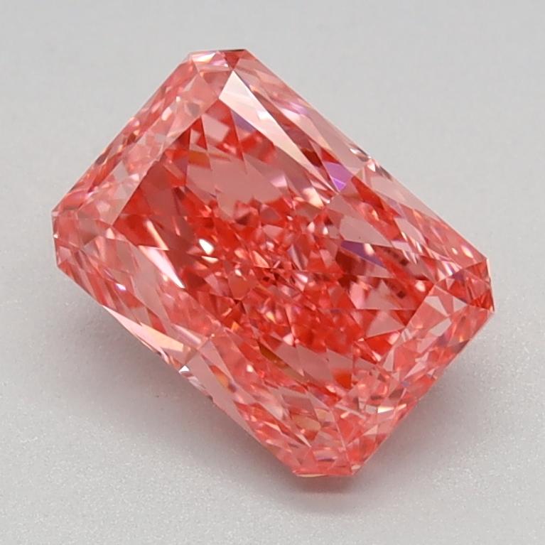 1.07 Ct. Fancy Vivid Pink Radiant Lab Grown Diamond