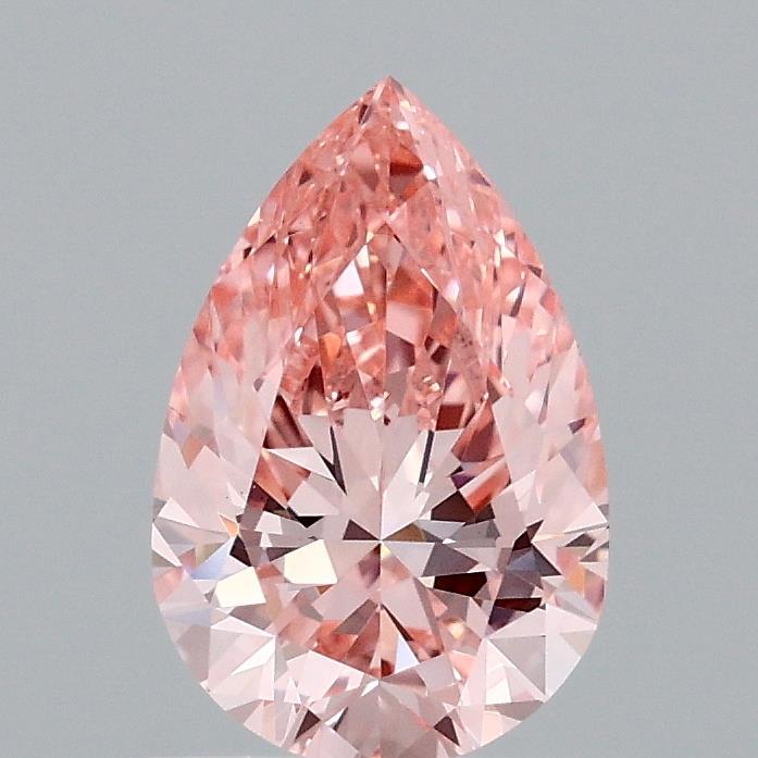 1.07 Ct. Fancy Vivid Pink Pear Lab Grown Diamond