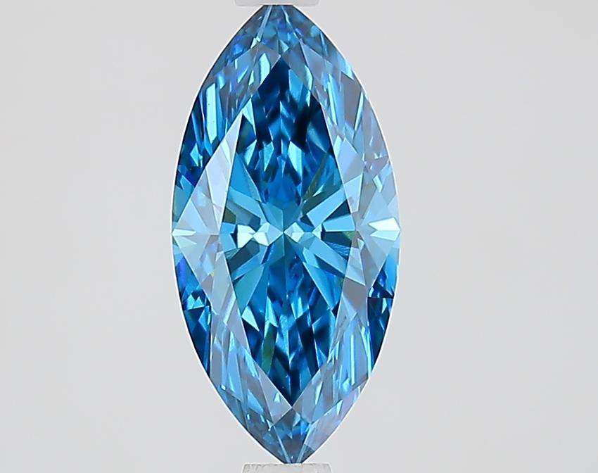 1.43 Ct. Fancy Vivid Blue Marquise Lab Grown Diamond