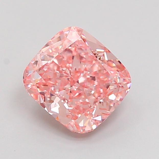 1.60 Ct. Fancy Vivid Pink Cushion Lab Grown Diamond