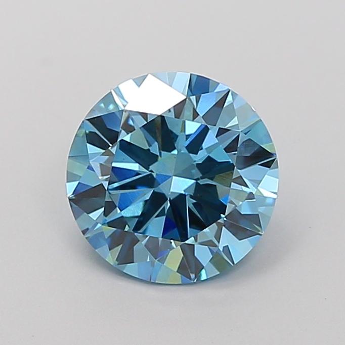 2.04 Ct. Fancy Vivid Blue Round Lab Grown Diamond