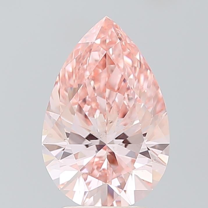 2.51 Ct. Fancy Intense Pink Pear Lab Grown Diamond