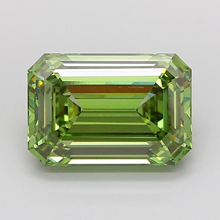5.51 Ct. Fancy Vivid  Green Emerald Lab Grown Diamond