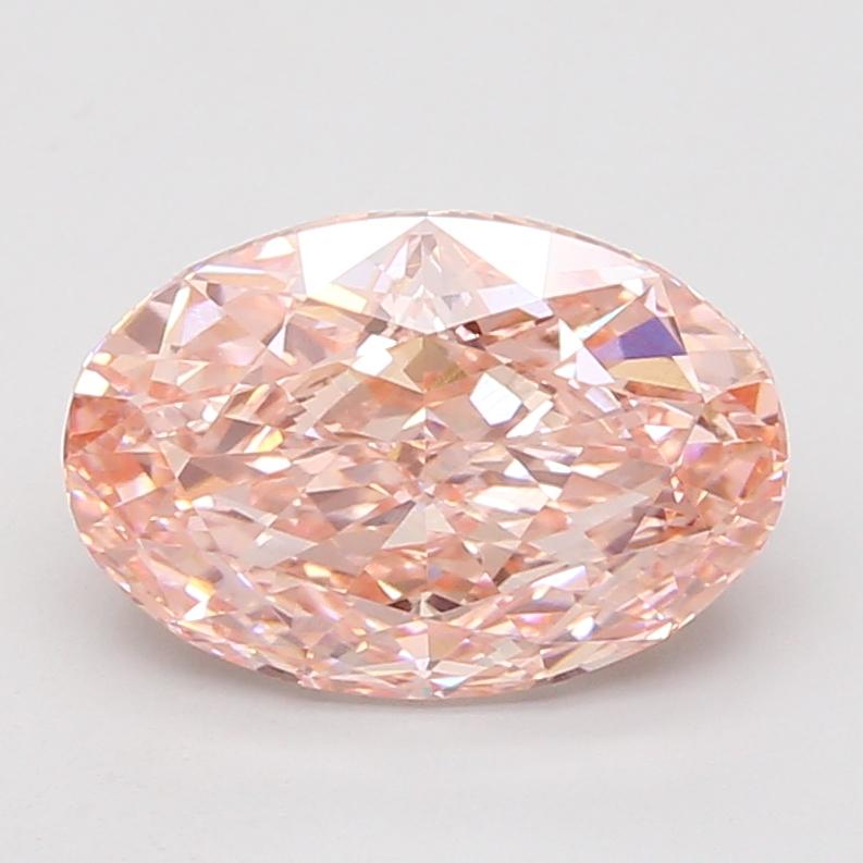 3.53 Ct. Fancy Vivid Pink Oval Lab Grown Diamond