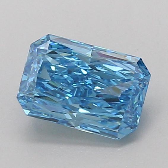 1.10 Ct. Fancy Vivid Blue Radiant Lab Grown Diamond