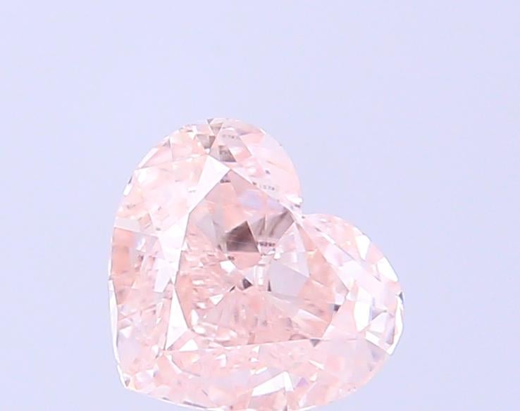0.57 Ct. Fancy Light Pinkish Brown Heart Lab Grown Diamond