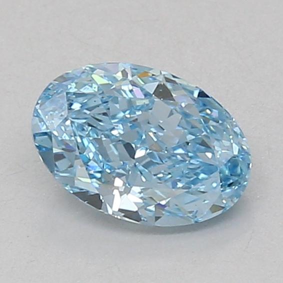 1.09 Ct. Fancy Vivid Blue Oval Lab Grown Diamond