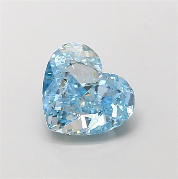 1.05 Ct. Fancy Vivid Blue Heart Lab Grown Diamond