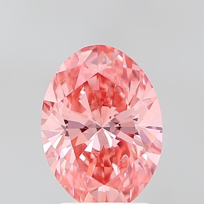 2.03 Ct. Fancy Vivid Pink Oval Lab Grown Diamond