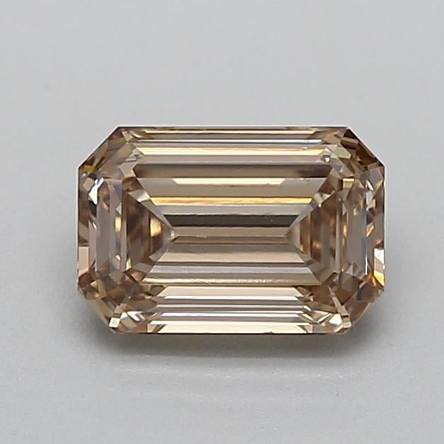 1.01 Ct. Very Light  Brown Emerald Lab Grown Diamond