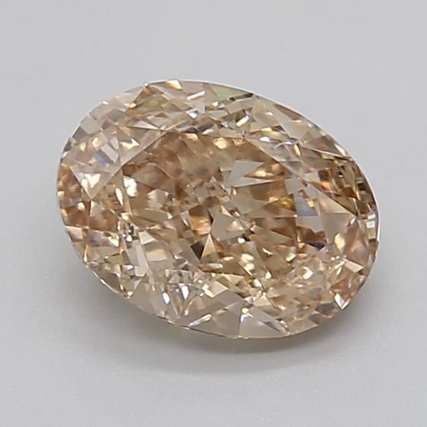 2.09 Ct. Light  Brown Oval Lab Grown Diamond