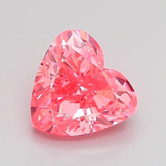 1.00 Ct. Fancy Vivid Pink Heart Lab Grown Diamond