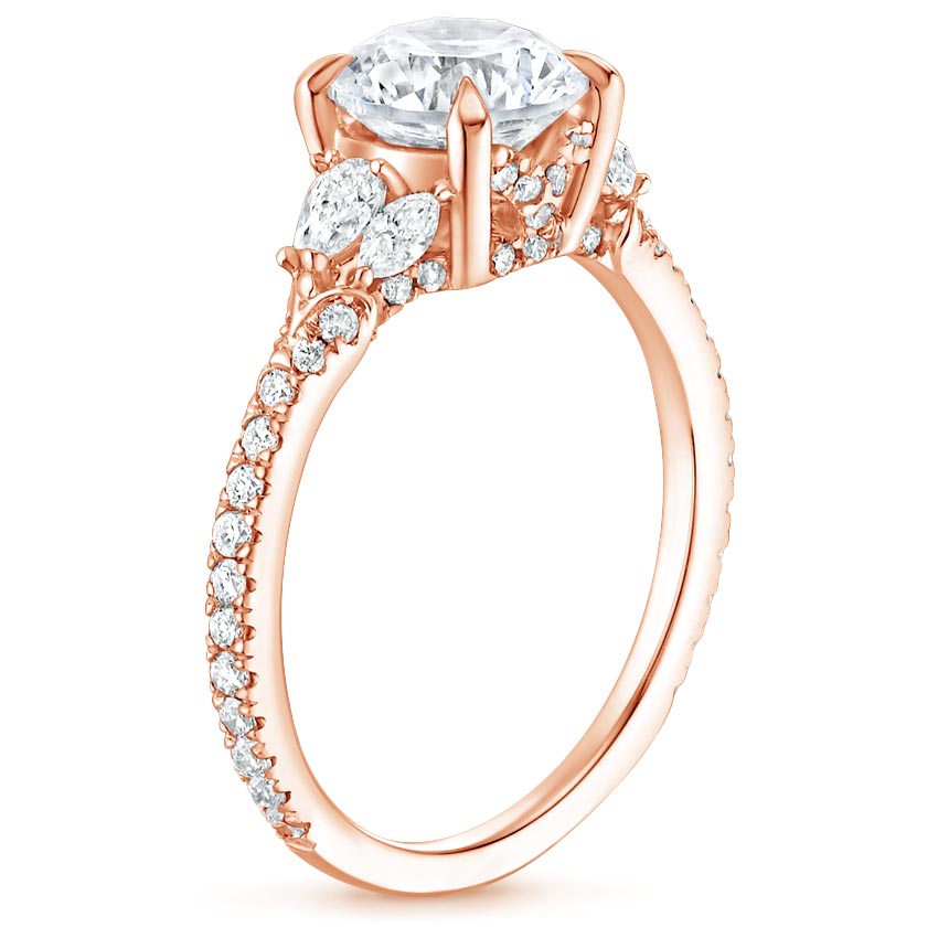 14K Rose Gold Ava Diamond Ring (1/2 ct. tw.), large side view