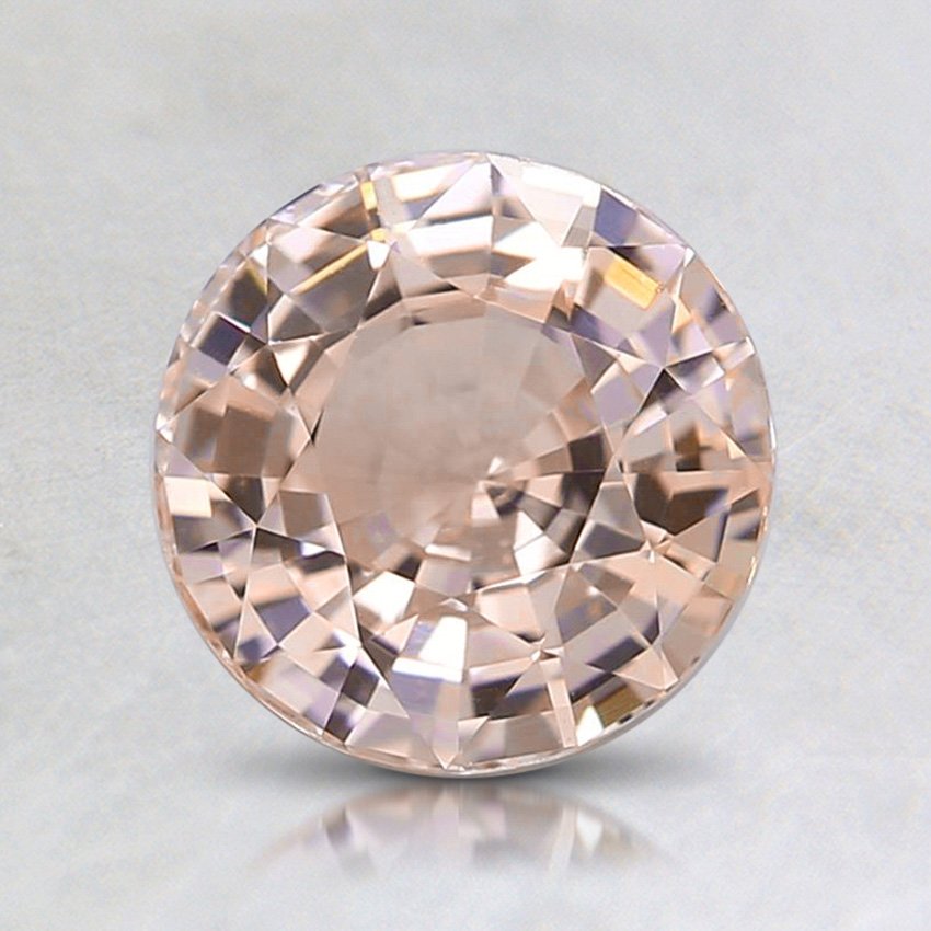 6.8mm Peach Round Sapphire