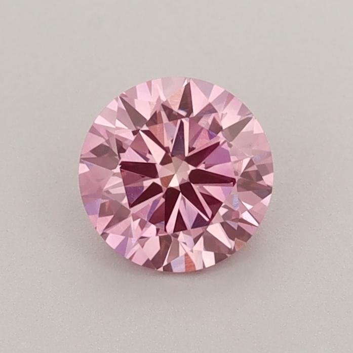 0.59 Ct. Fancy Vivid  Pink Round Lab Grown Diamond