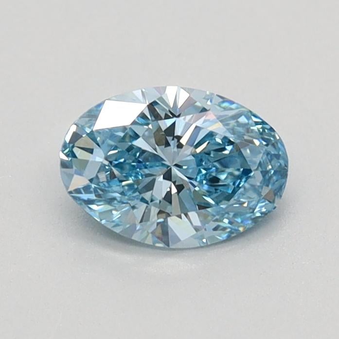0.42 Ct. Fancy Vivid Blue Oval Lab Grown Diamond