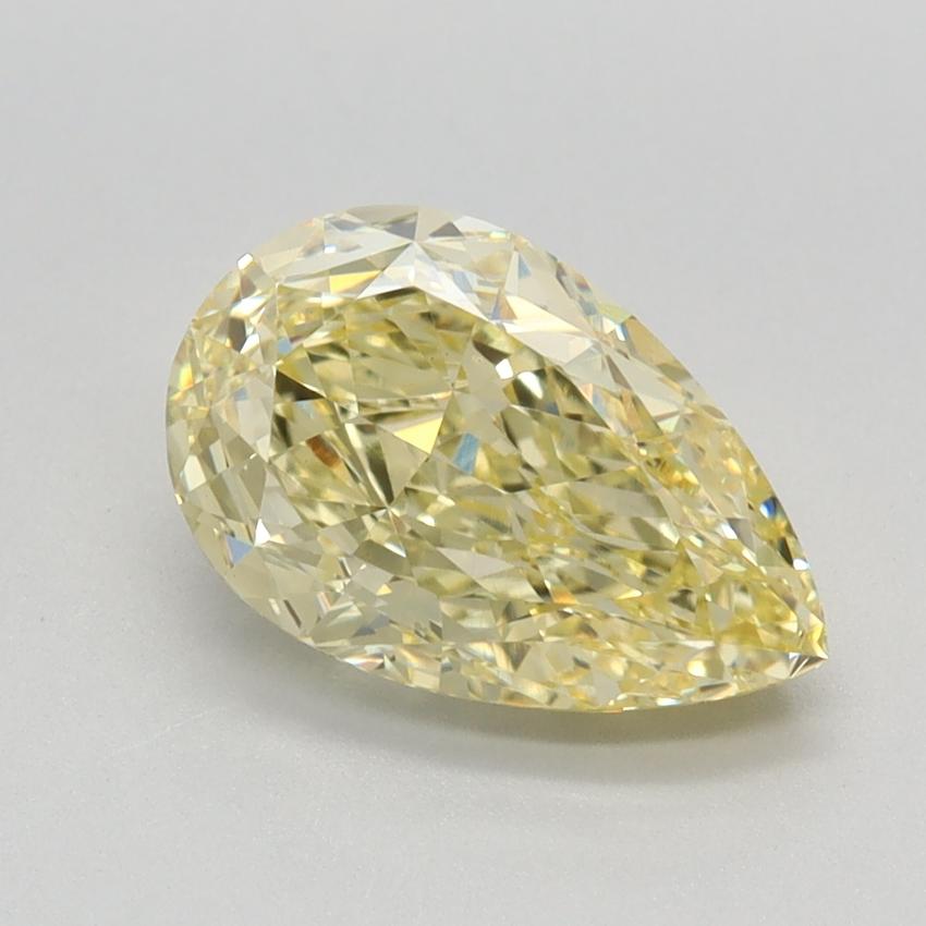 2.16 Ct. Fancy Intense Yellow Pear Lab Grown Diamond