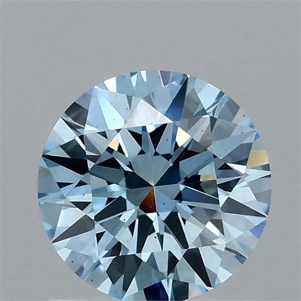 1.05 Ct. Fancy Vivid Blue Round Lab Grown Diamond