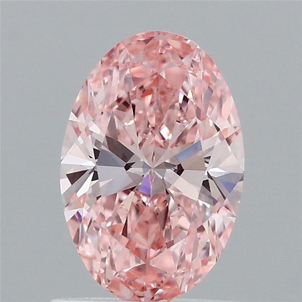 1.06 Ct. Fancy Vivid Pink Oval Lab Grown Diamond